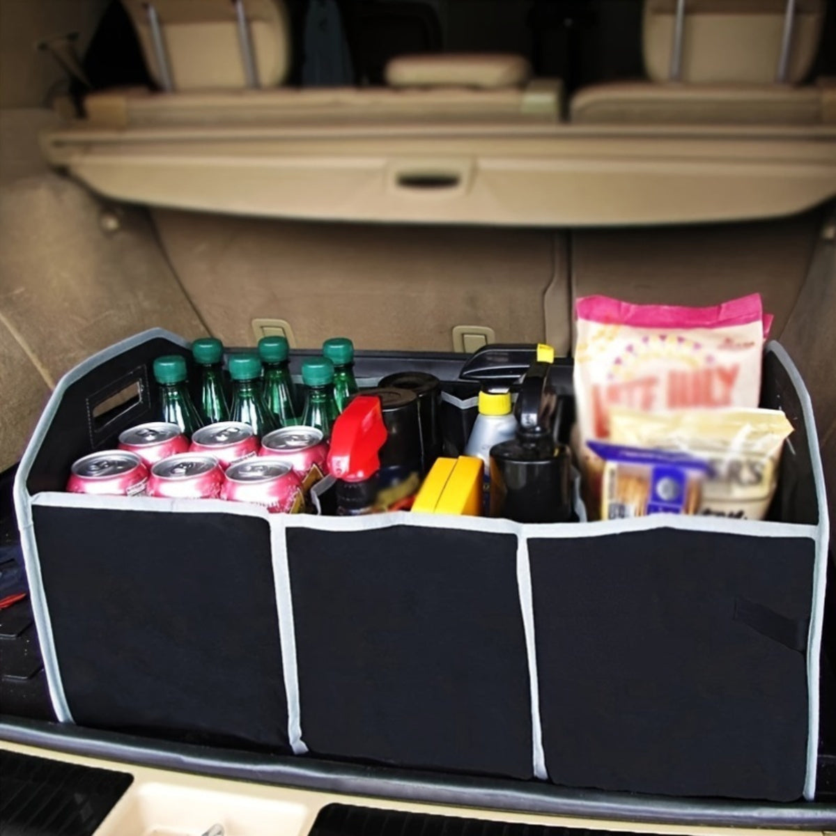 Organiseur de coffre de voiture - Grande capacité et design pliable
