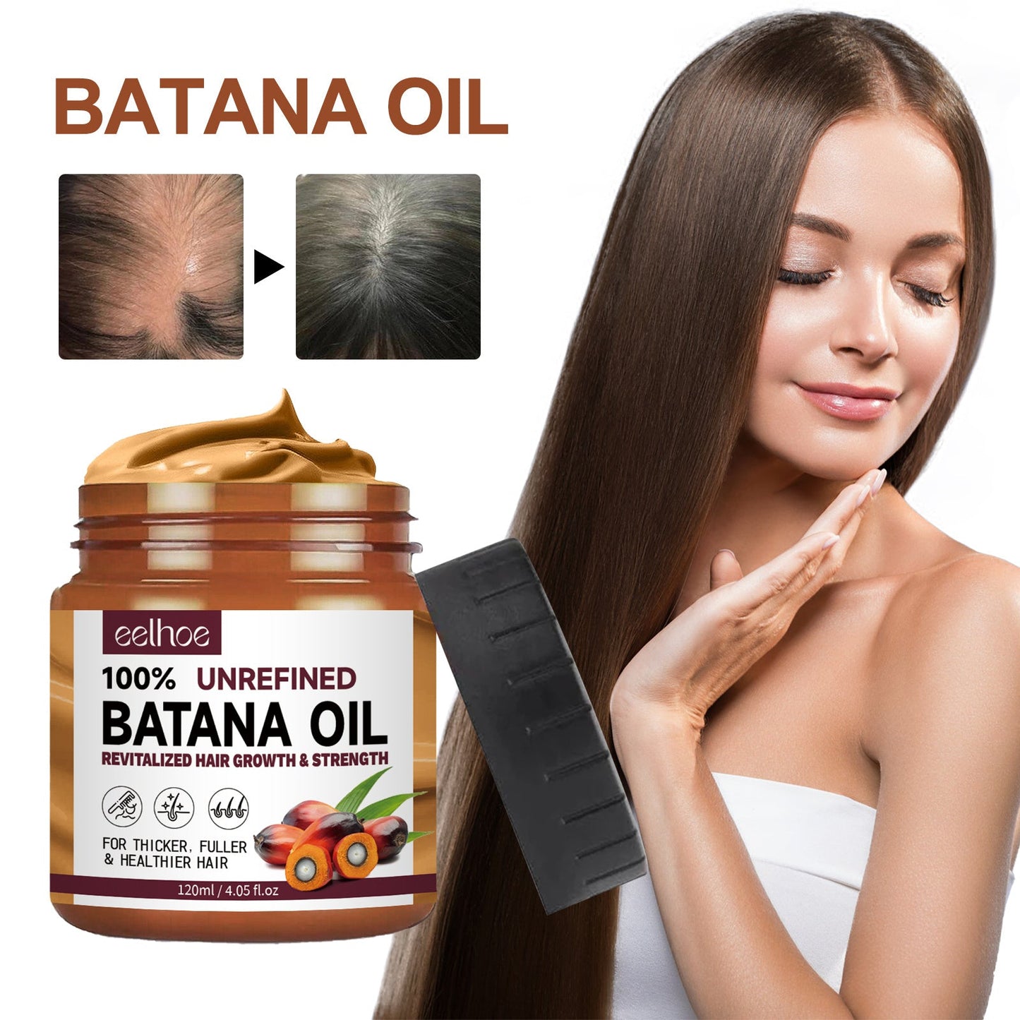 Après-shampoing à l'huile de Batana hydrate et répare