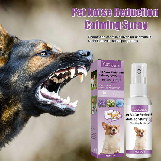 Spray anti-bruit pour animaux de compagnie, apaisant et apaisant